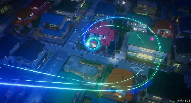 짱구네로 떨어지는 하얀빛