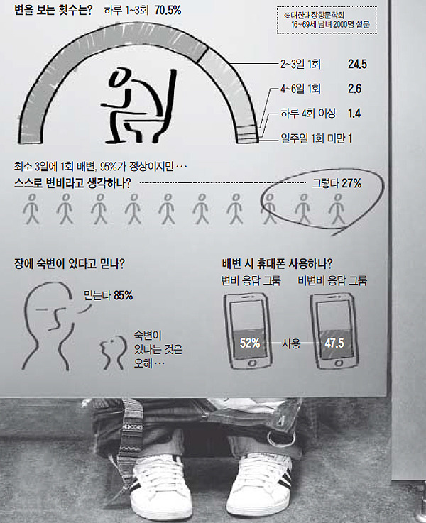 alt="배변보는 횟수와 변비"