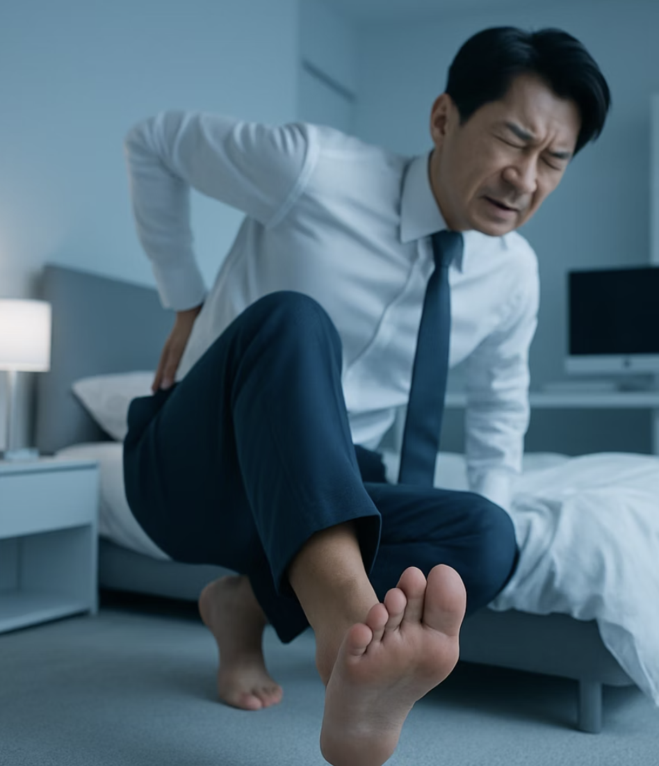 아침 첫발의 비명, '족저근막염'