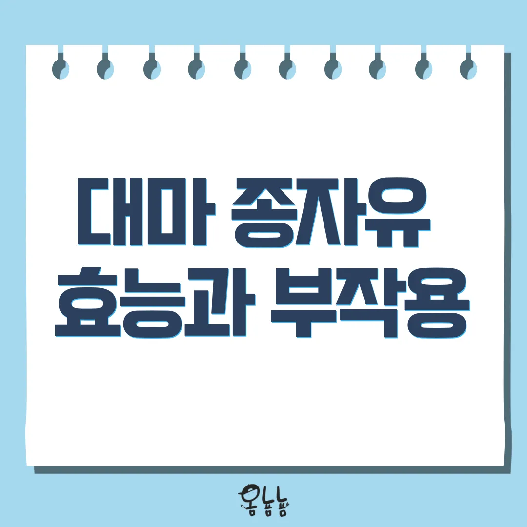 대마 종자유 효능