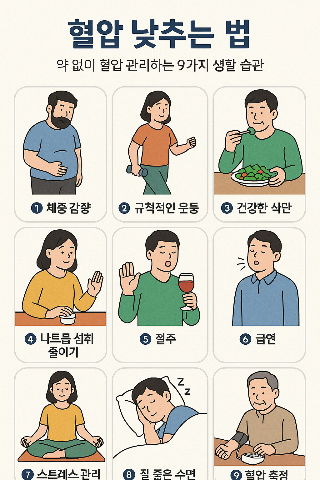 혈압 낮추는 법