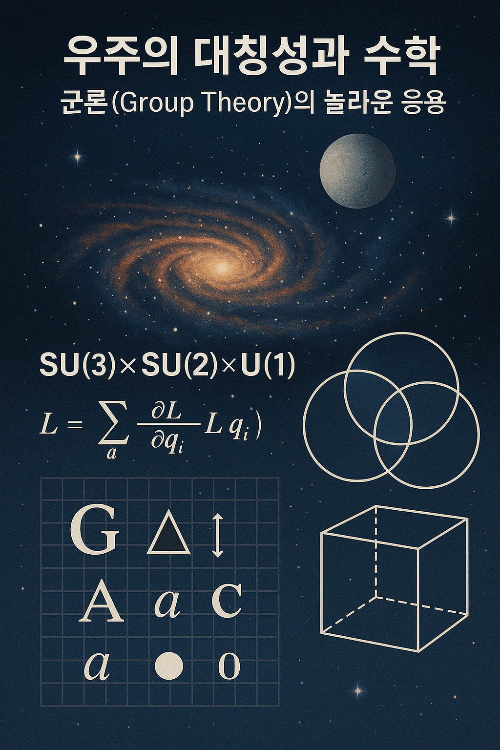 우주의 대칭성과 수학 – 군론(Group Theory)의 놀라운 응용