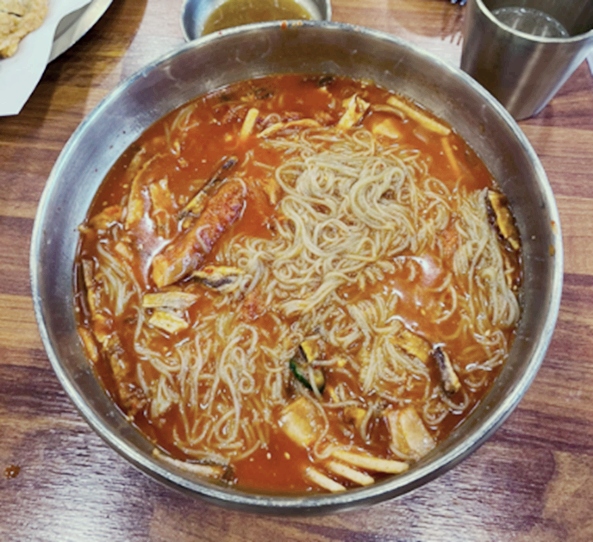 교동특냉면 시식