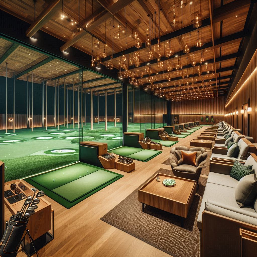 실내골프연습장 배경