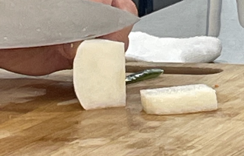 한식조리기능사 실기시험 준비 - 겨자채 - 배 썰기2