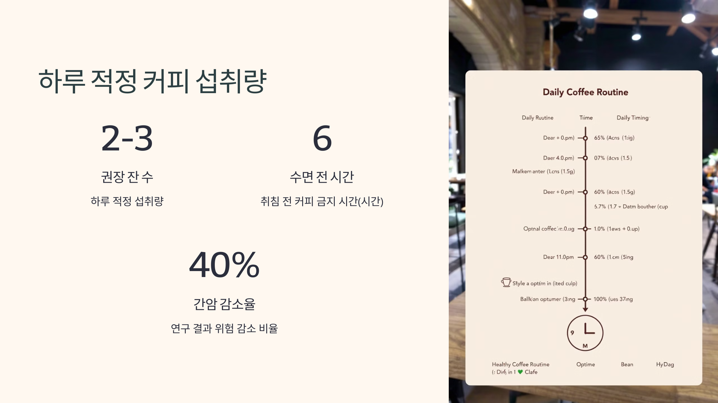 하루 적정 커피 섭취량