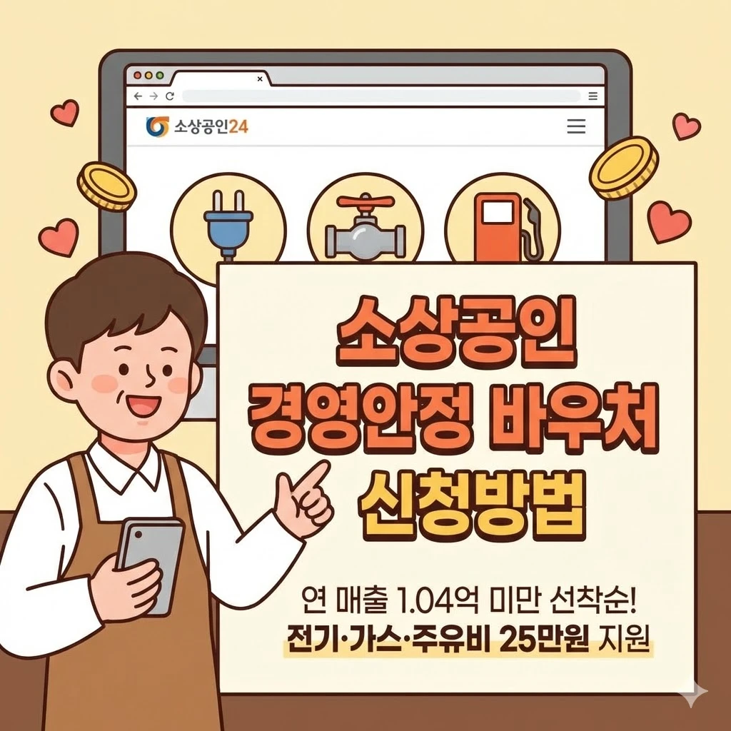 소상공인 경영안정 바우처 25만 원 신청 가이드,상공인24 홀짝제 날짜