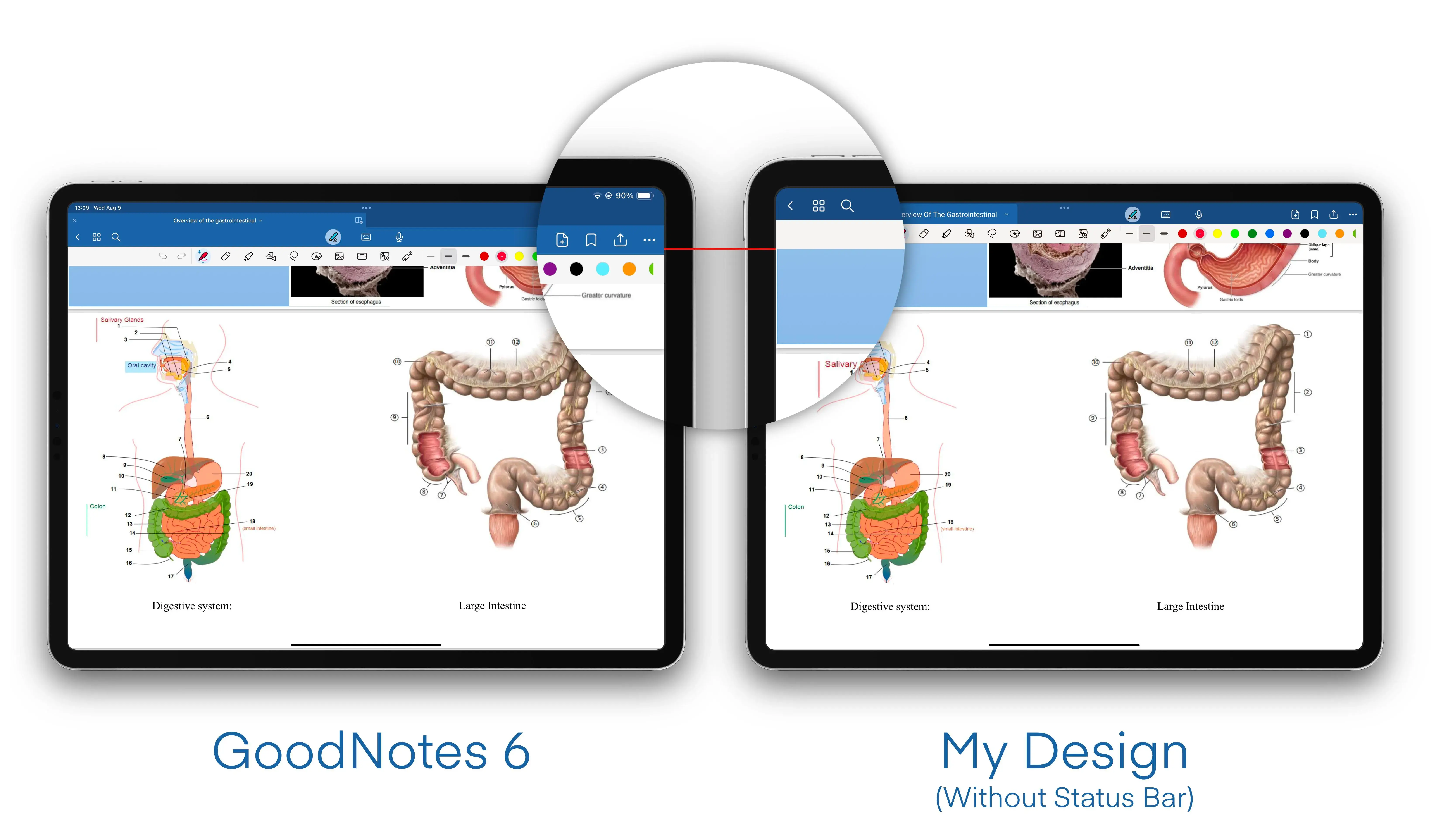 굿노트와 마이디자인 차이점