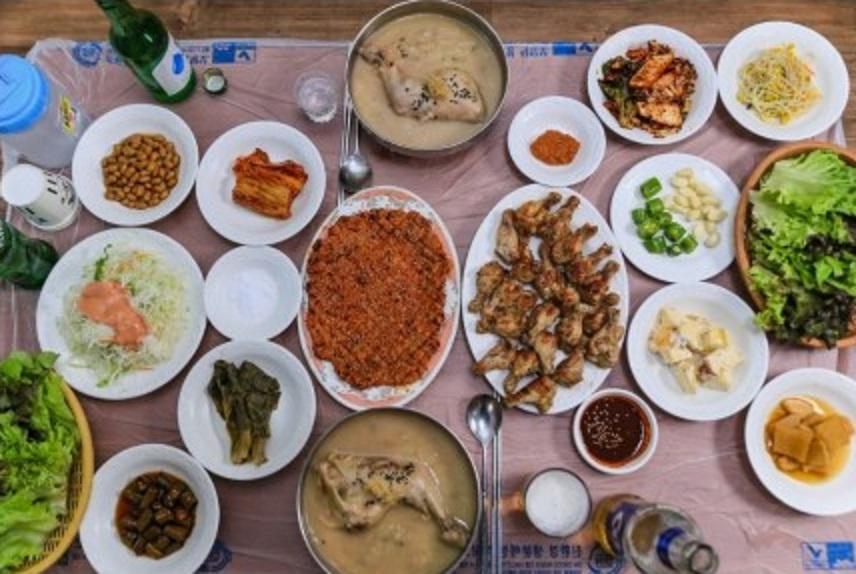 한국기행-청송의맛-약수백숙-닭불고기