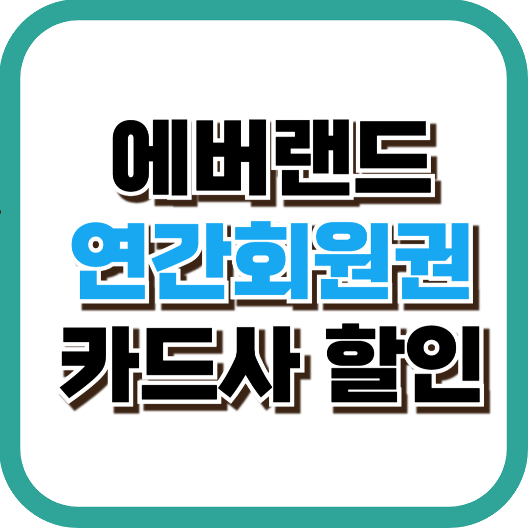 에버랜드 카드사 할인