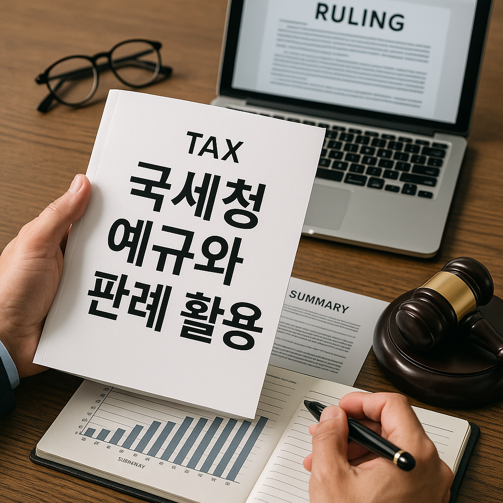 국세청 예규와 판례 활용 사진