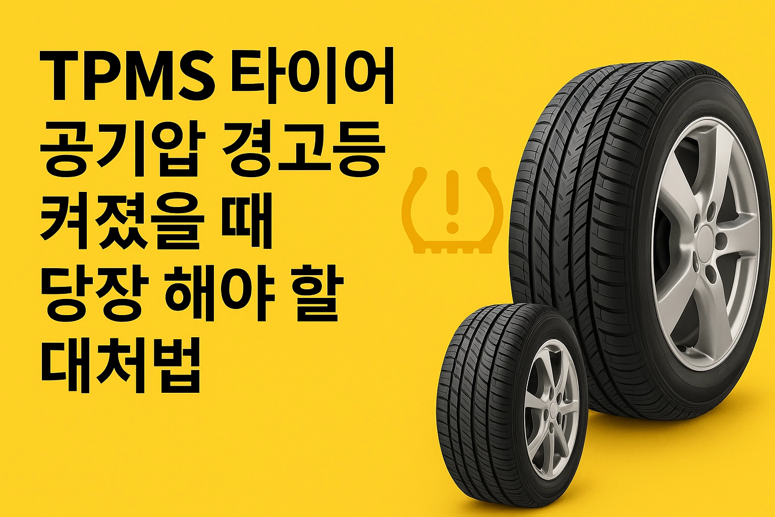 TPMS 타이어 공기압 경고등 켜졌을 때 당장 해야 할 대처법