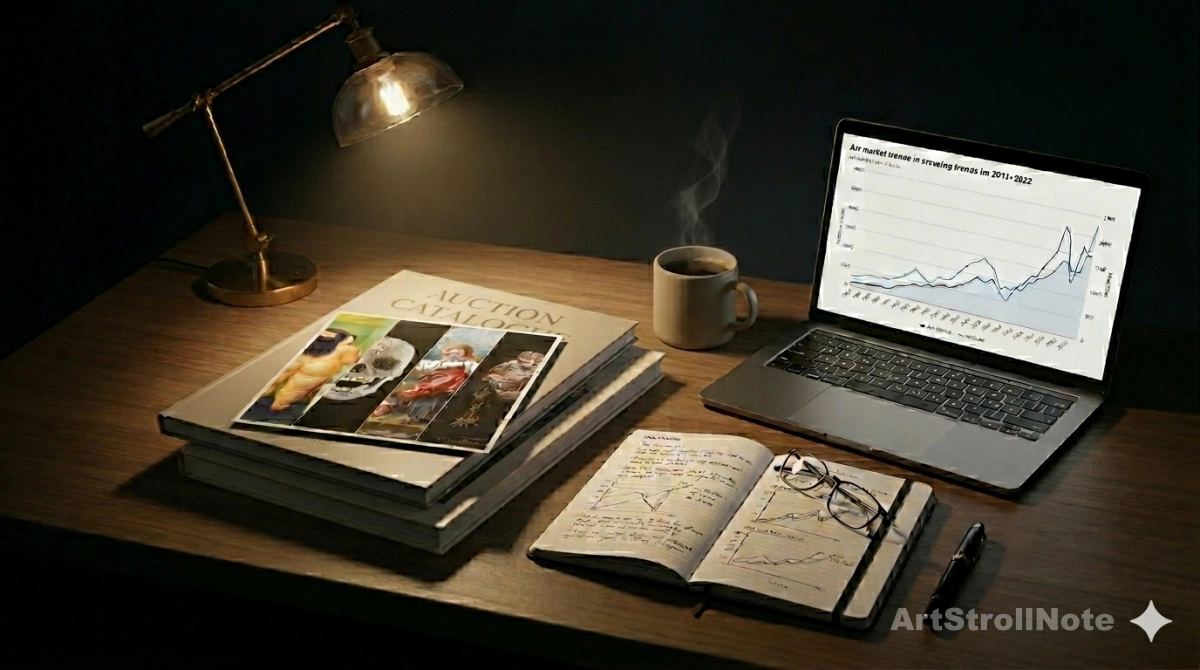 &lsquo;아트 컬렉터의 책상&rsquo; 연출 이미지 - ArtStrollNote