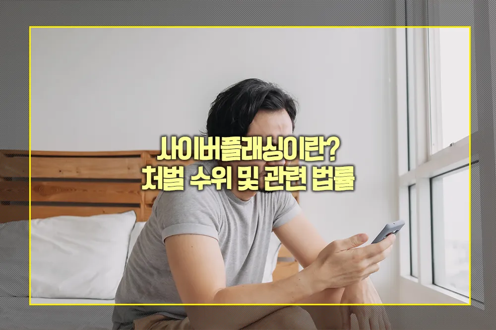 사이버플래싱 처벌 수위 관련 법률