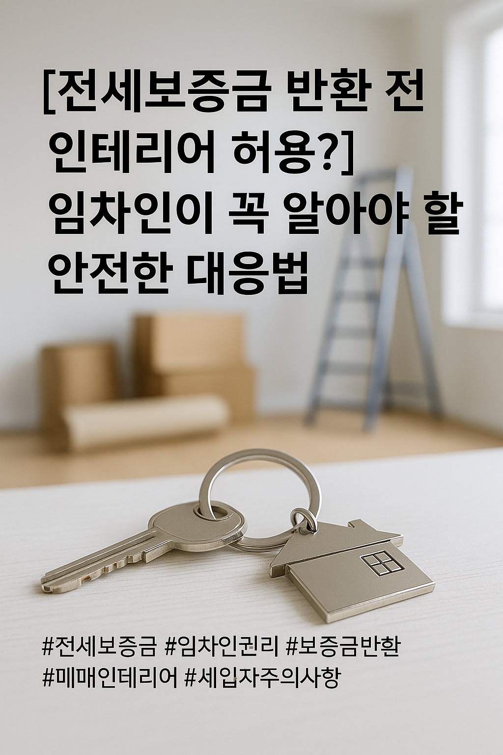 전세보증금 반환 전 인테리어 허용?