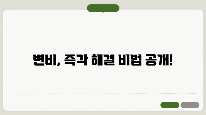 효과빠른 변비약