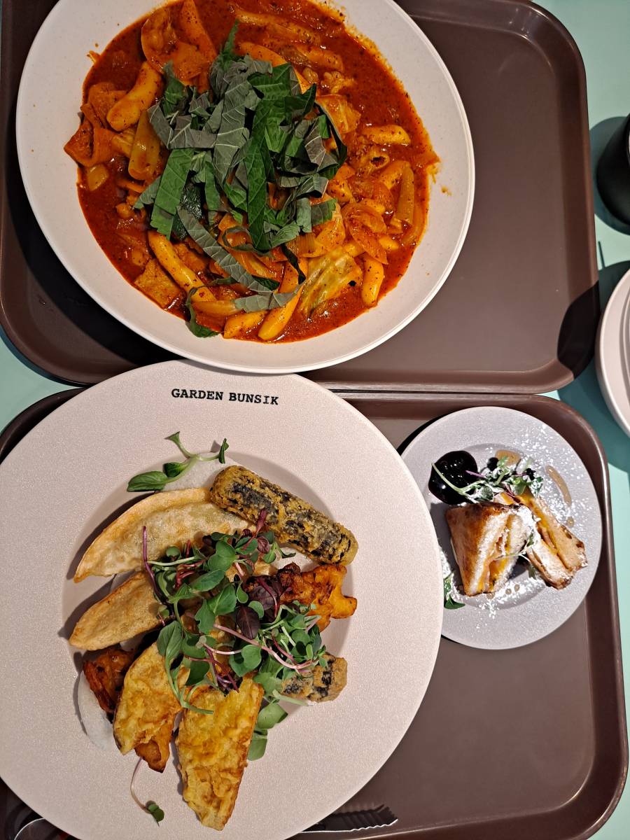 정원분식 메뉴 항공샷