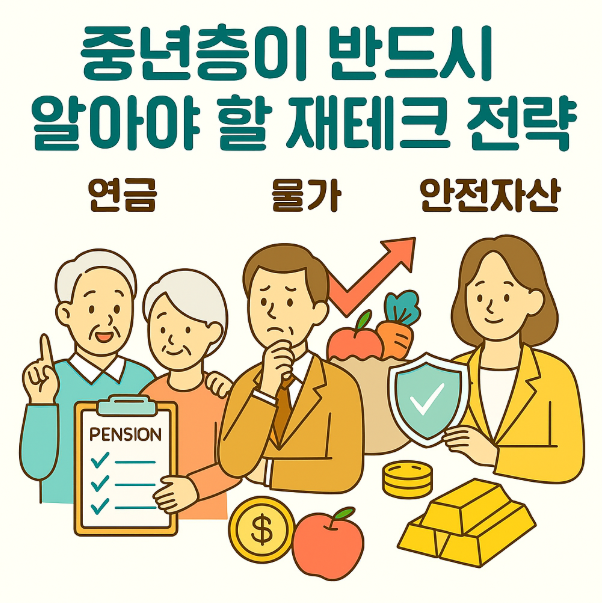 중년층이 반드시 알아야 할 재테크 전략 연금, 물가, 안전자산