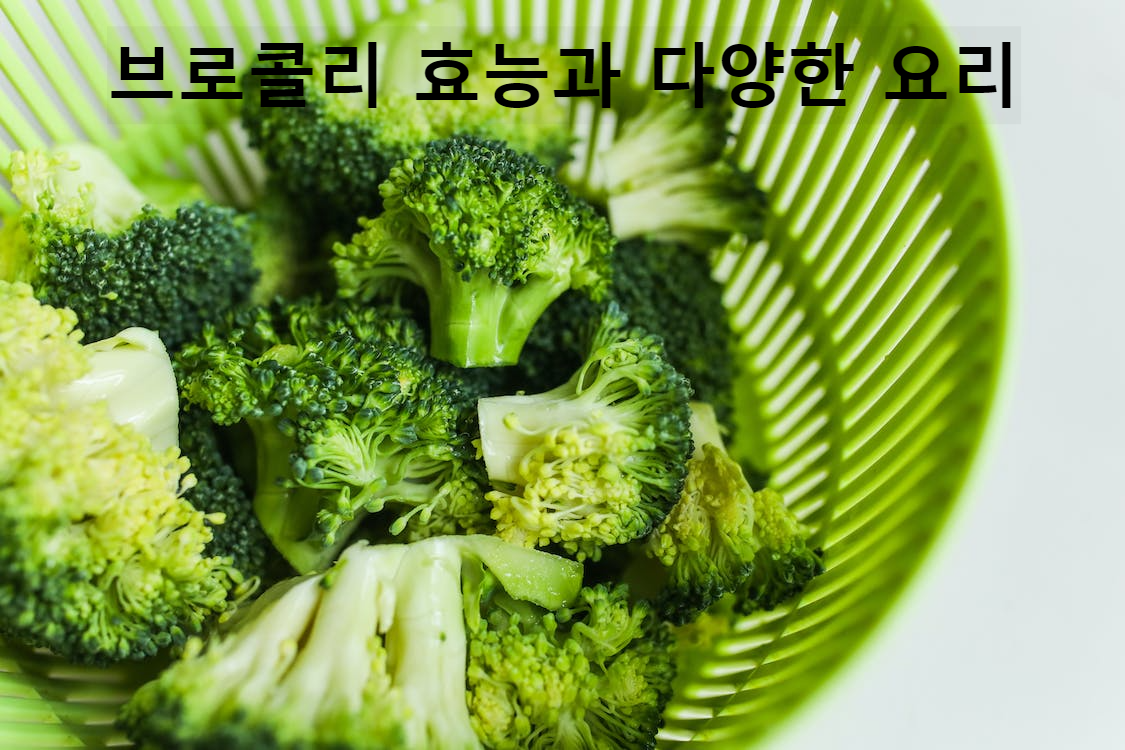 브로콜리 효능과 다양한 요리 아이디어