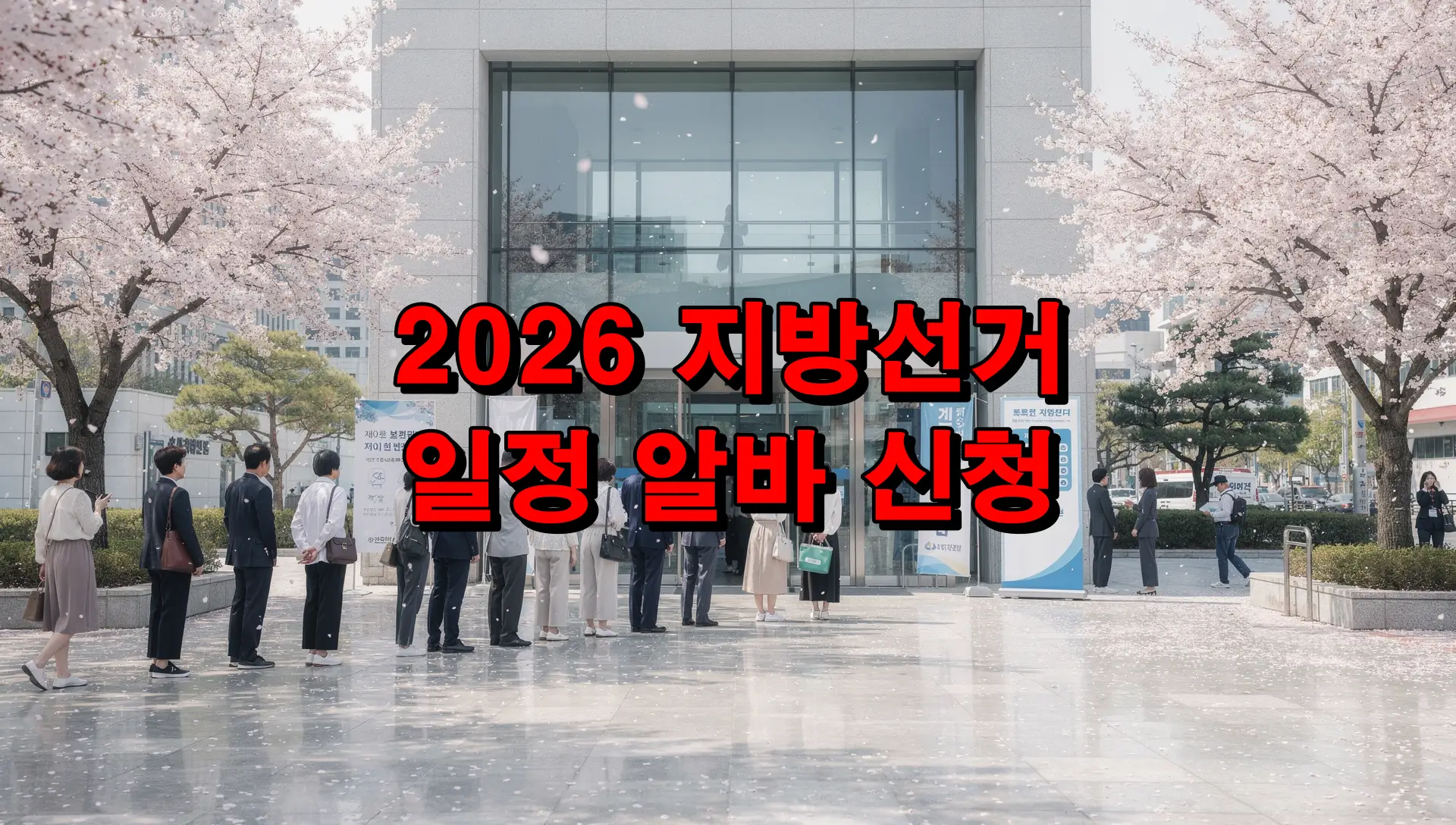 2026 지방선거 일정 알바