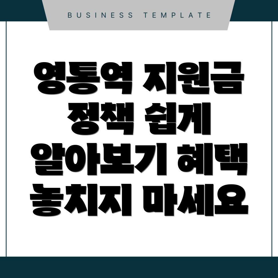 영통역 정부지원금