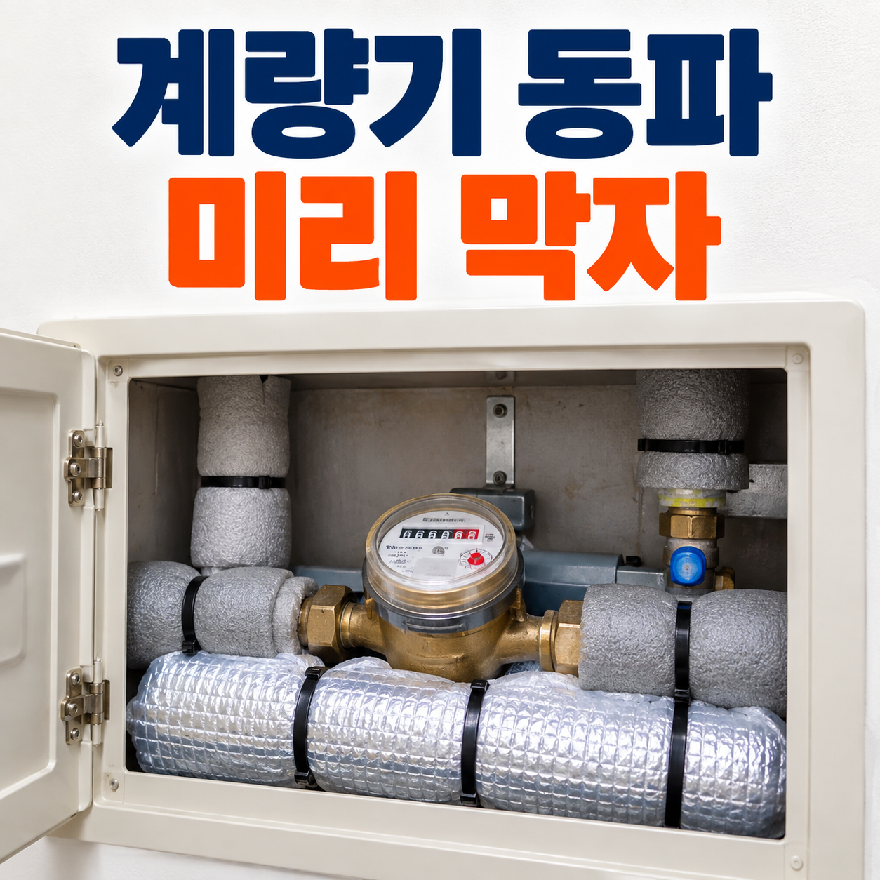 수도계량기 동파 예방 대표 이미지