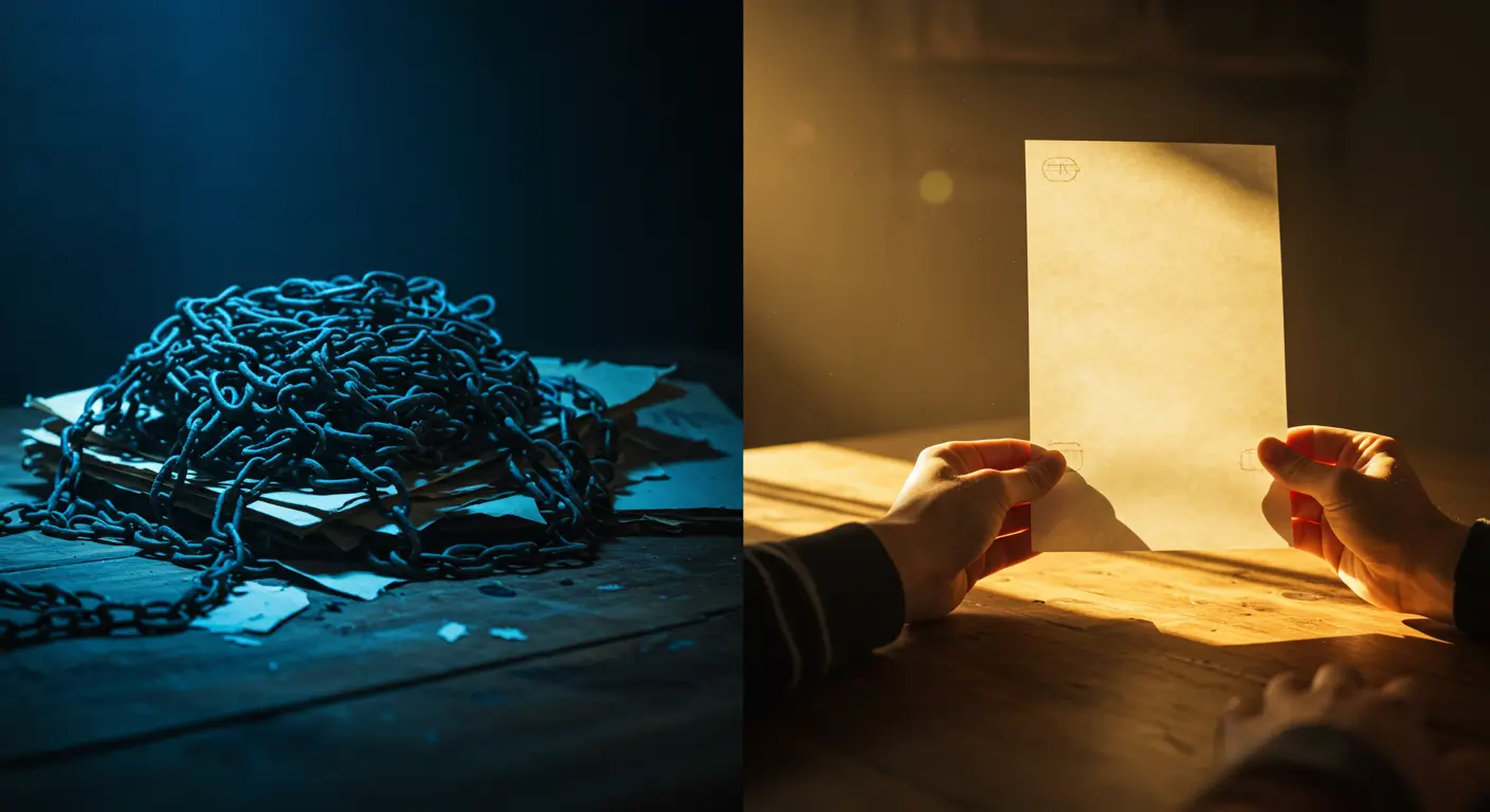 복잡한 고금리 부채가 저금리 채무통합으로 단순화되는 모습