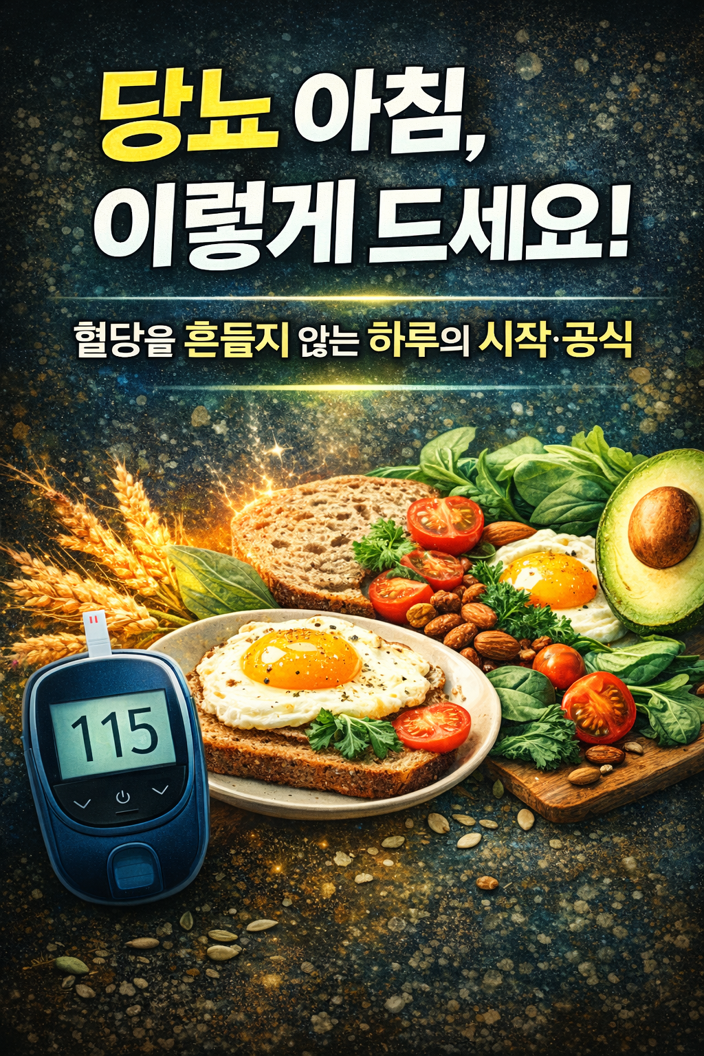 당뇨 아침, 이렇게 드세요 / 혈당을 흔들지 않는 하루의 시작 공식