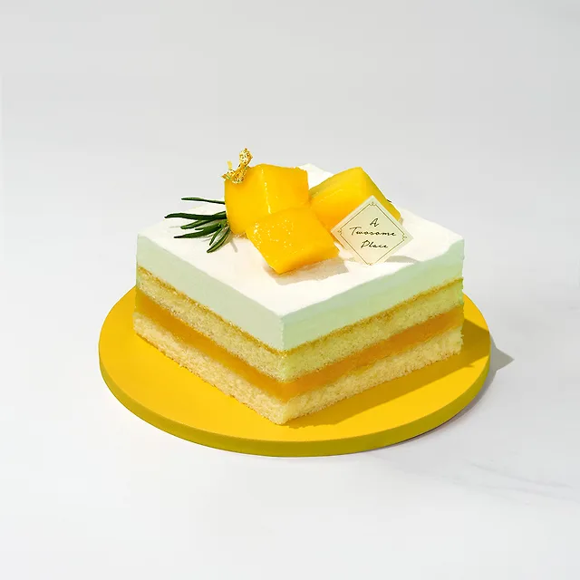 망고 생크림 케이크