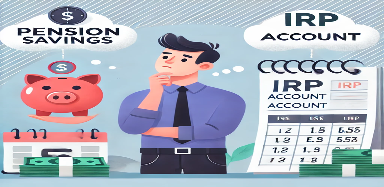 연금저축과 IRP 중 선택을 고민하는 직장인의 모습