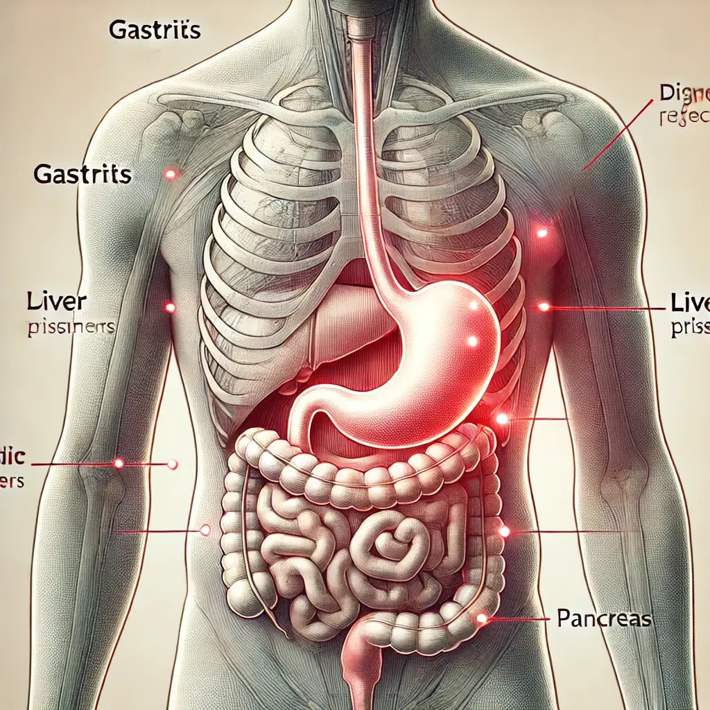 윗배가 콕콕 쑤시는 원인