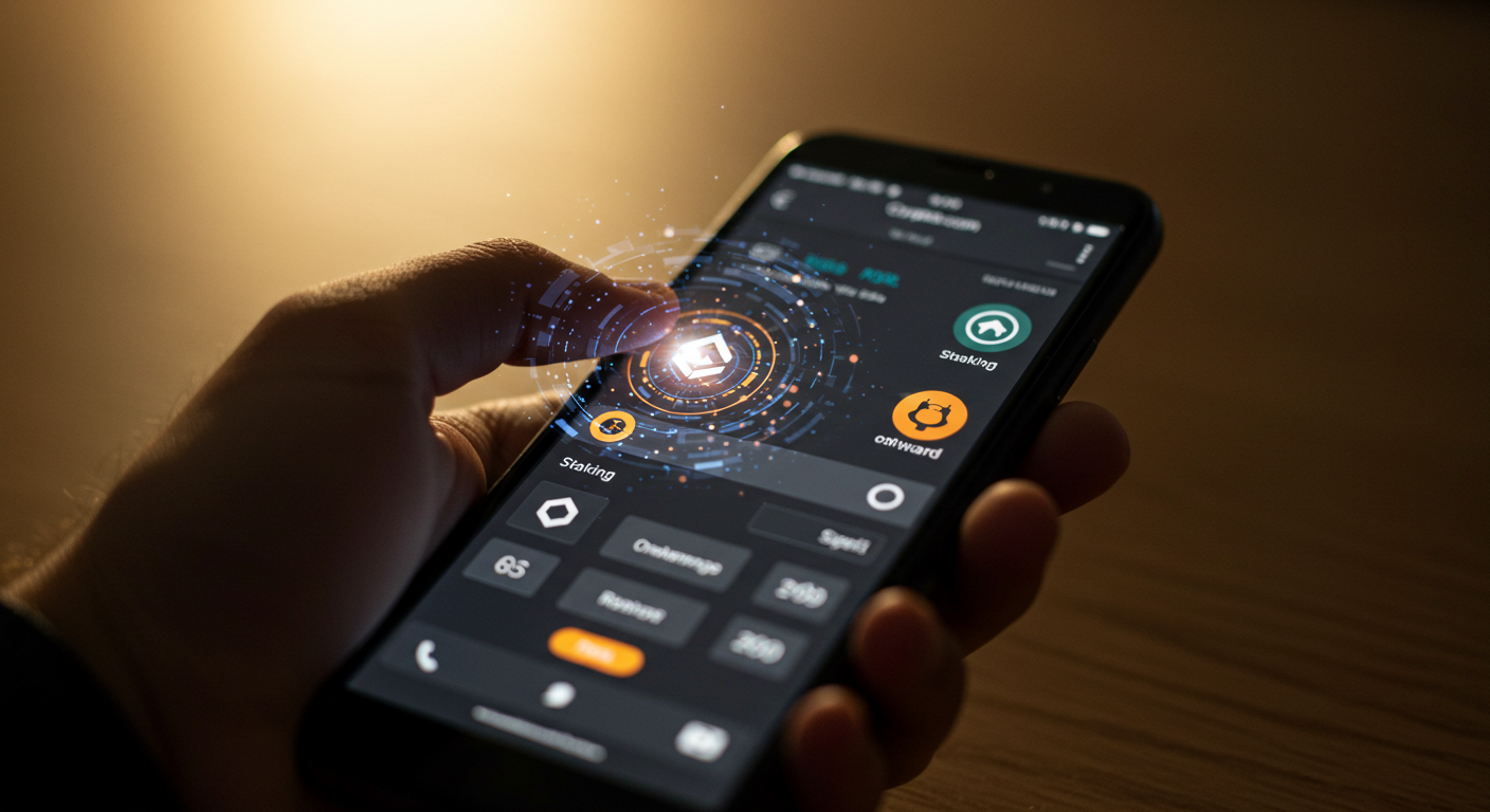 스마트폰으로 코인 매매