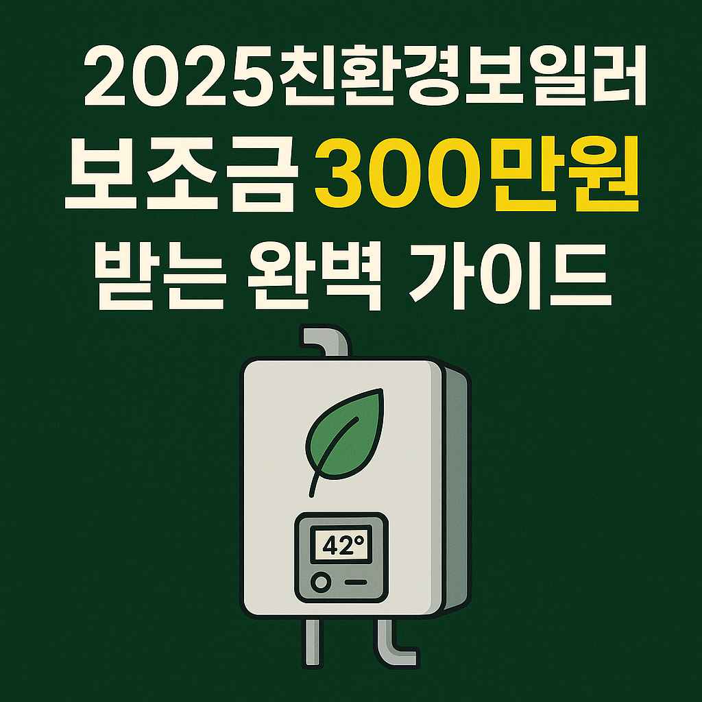 2025 친환경보일러 보조금 신청하기