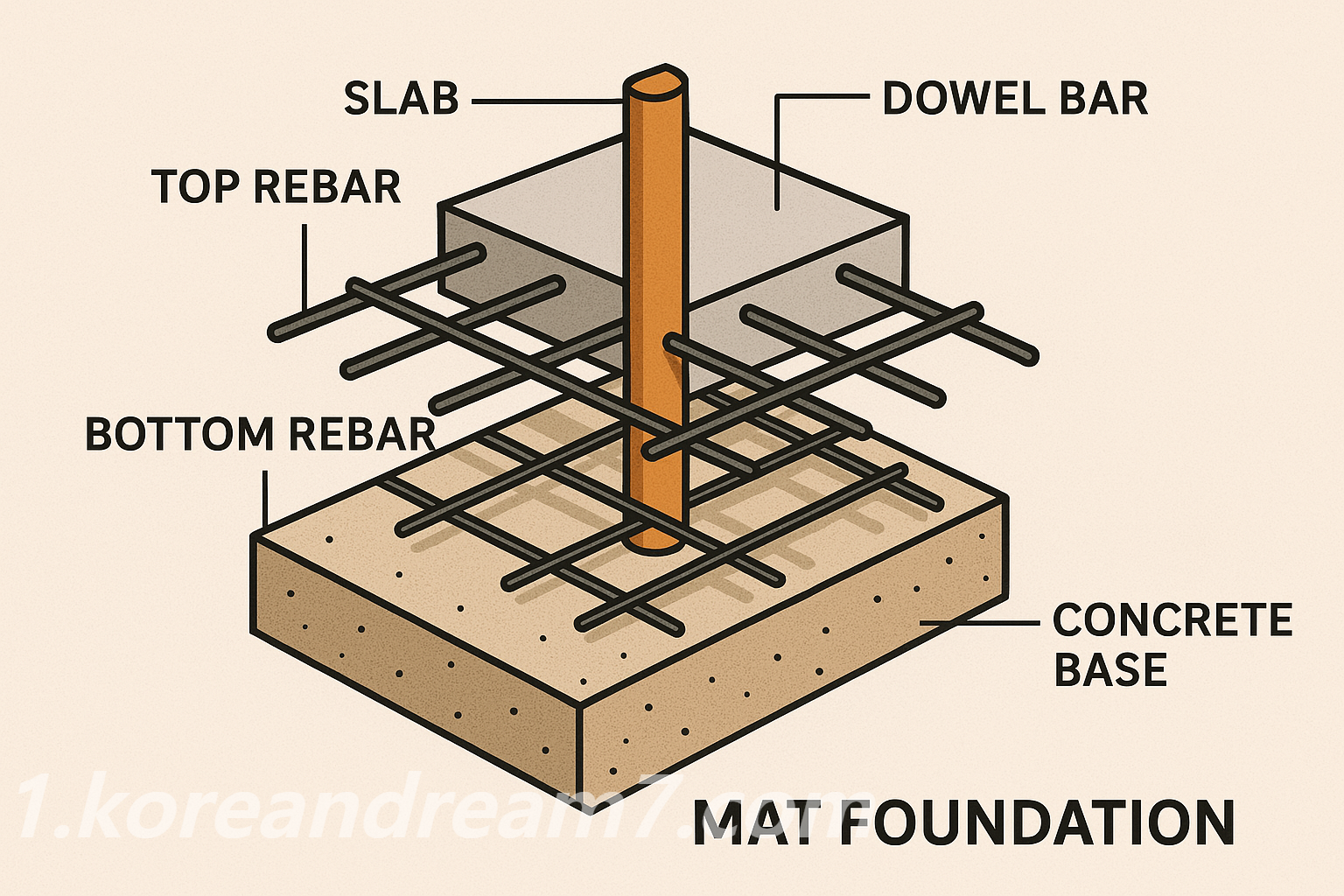 매트 기초 공사