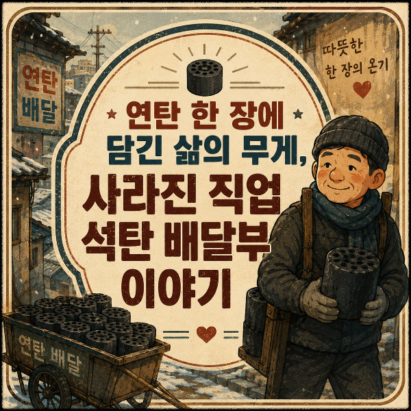 연탄 한 장에 담긴 삶의 무게, 사라진 석탄 배달부 이야기