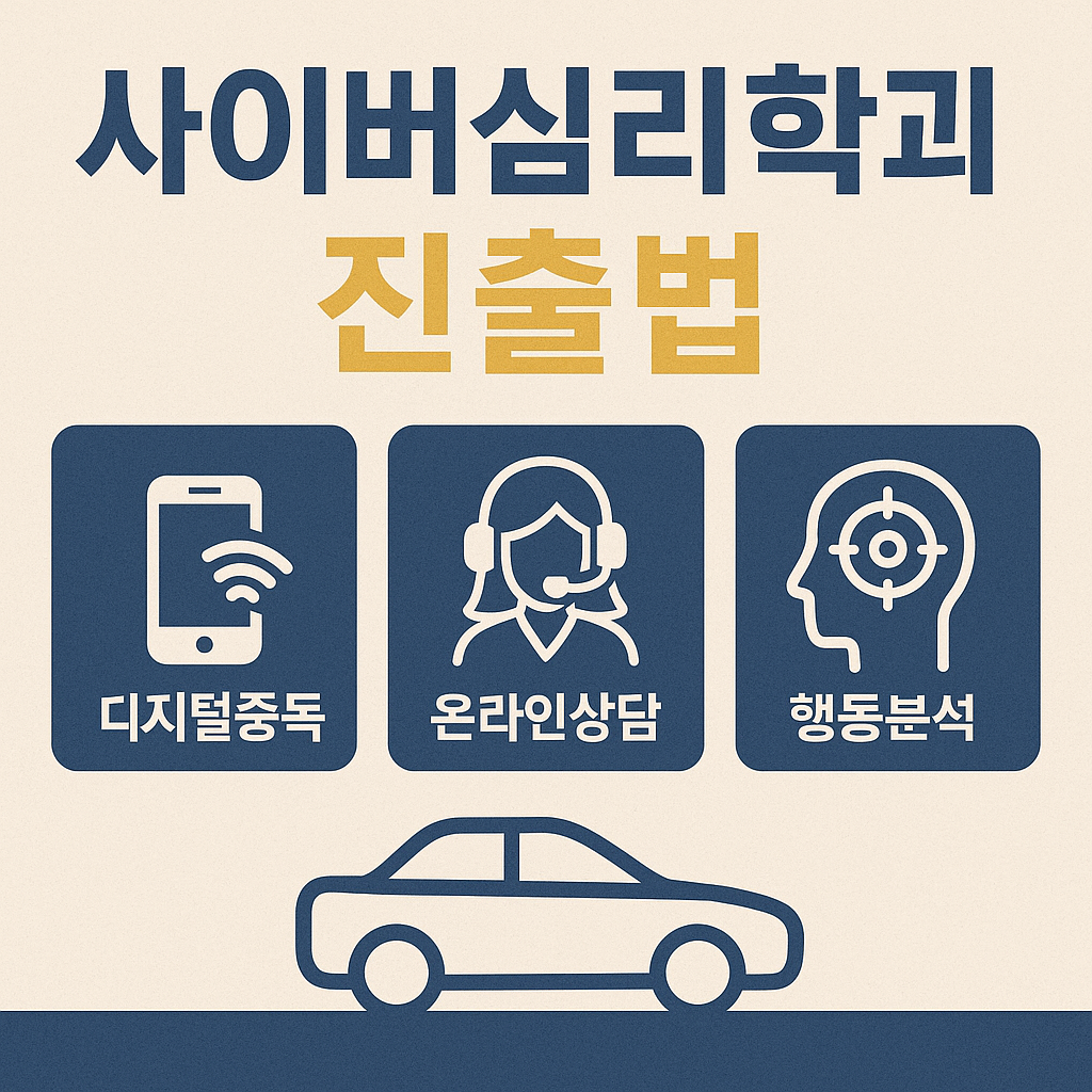 사이버심리학과 진출법 (디지털중독, 온라인상담, 행동분석)