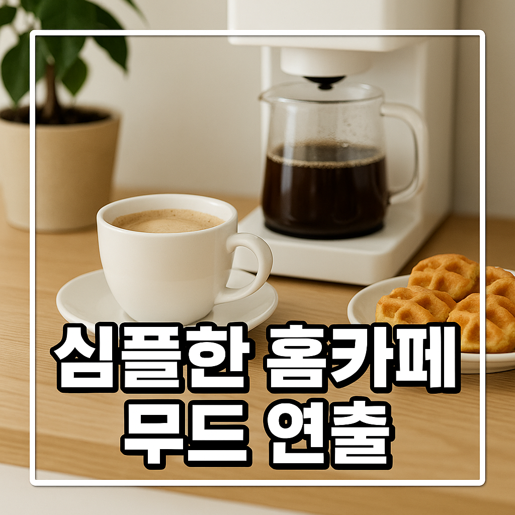 심플한 홈카페 무드 연출