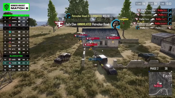 페트리코 로드 또한 중앙 자리를 위해 이동하였고, 페이즈 클랜의 거점을 뺏으려 하였으나 서두른 탓인지 오히려 제압당하고 말았습니다.