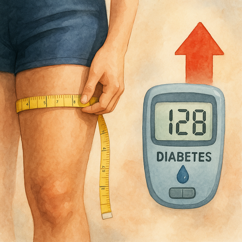 허벅지둘레-당뇨병