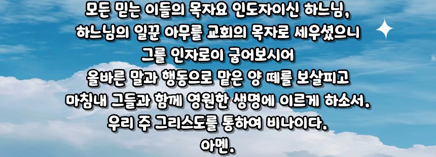 가톨릭 교황이나 주교를 위한 기도