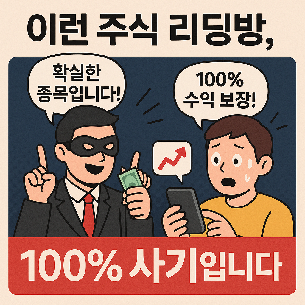 주식 리딩방 사기, 당신도 당할 수 있습니다! 피해자 급증 중 🚨