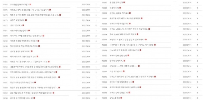 윤석열 대통령 당선인, '유퀴즈' 출연