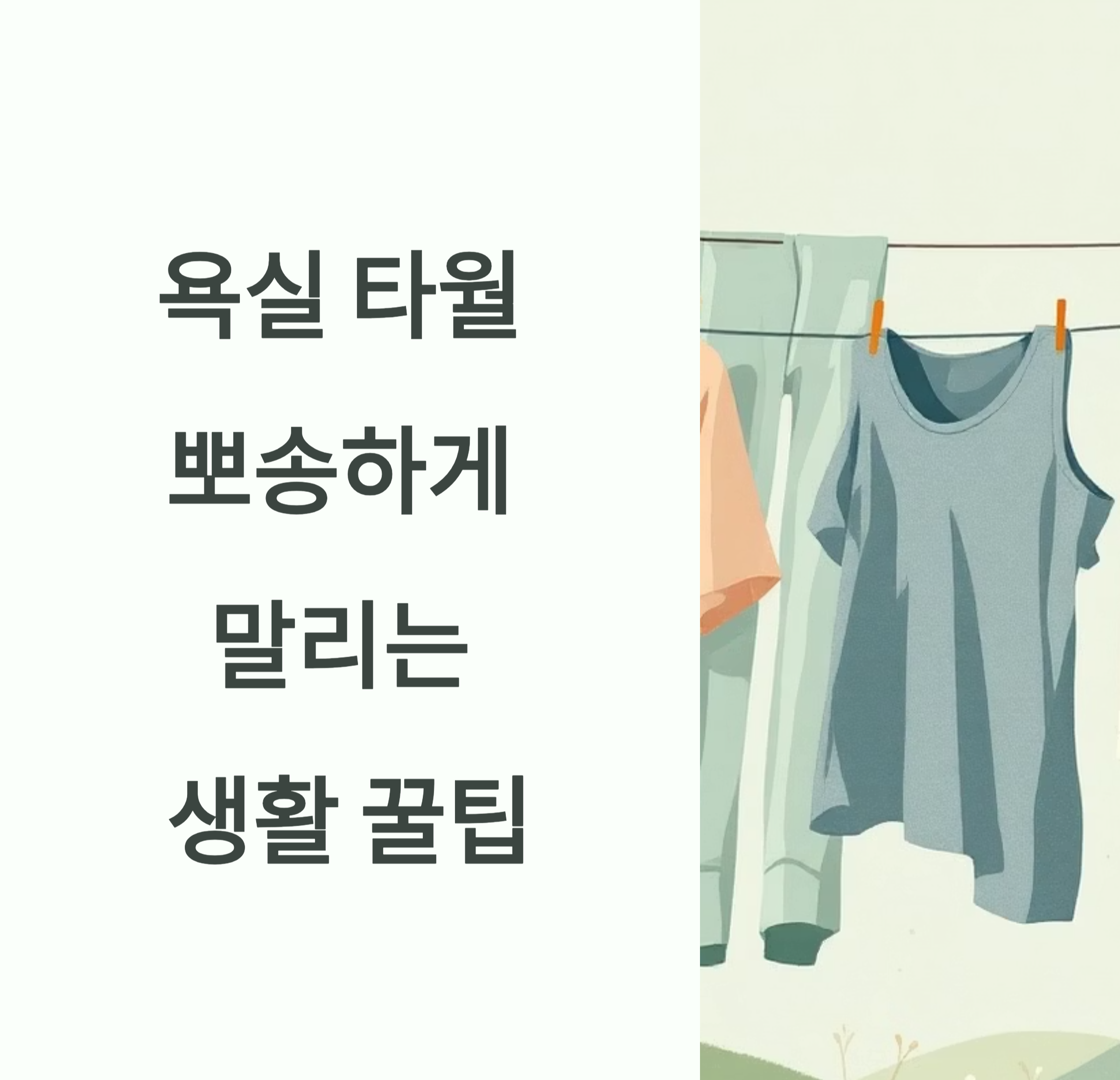 욕실 타월 관리 생활 꿀팁