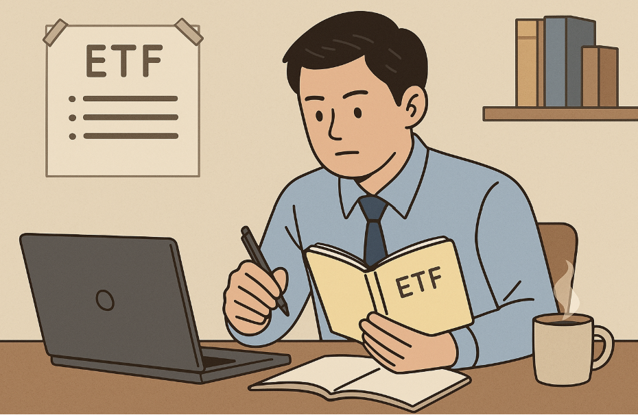 ETF공부하는 직장인 그림