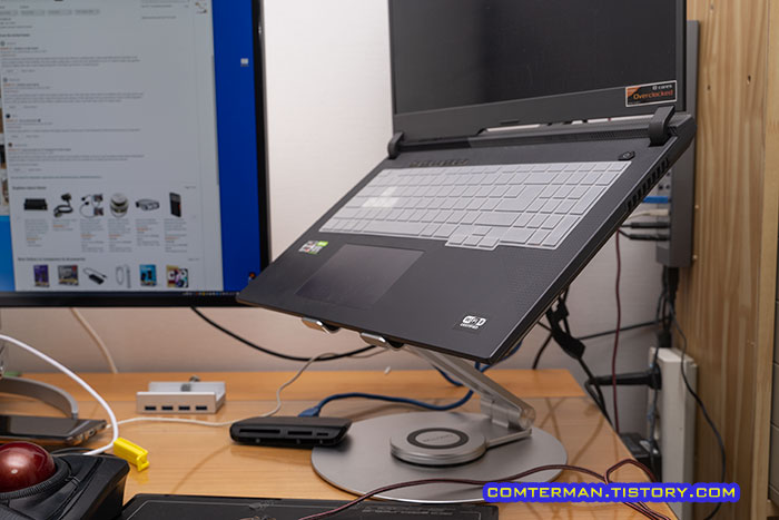 17인치 노트북 회전 거치대