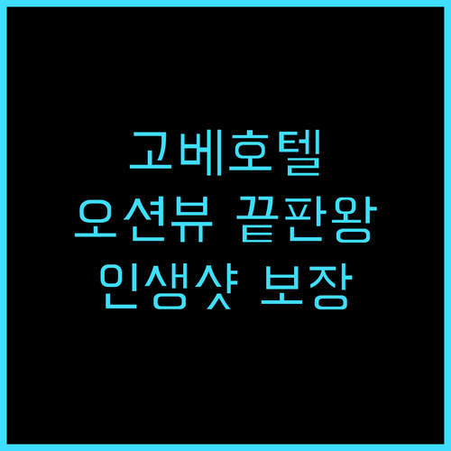 고베 메리켄 파크 오리엔탈 호텔 추천..