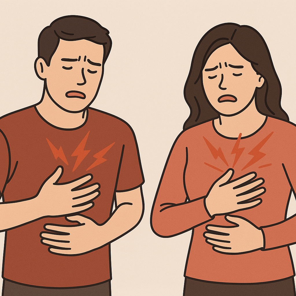 명치 통증 원인 &ndash; 심장? 소화기? 구분법