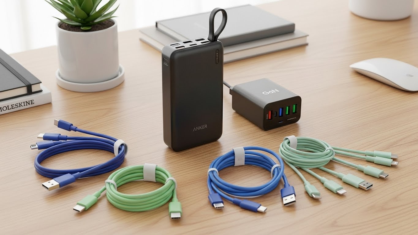 고속 충전 보조배터리와 멀티 충전기