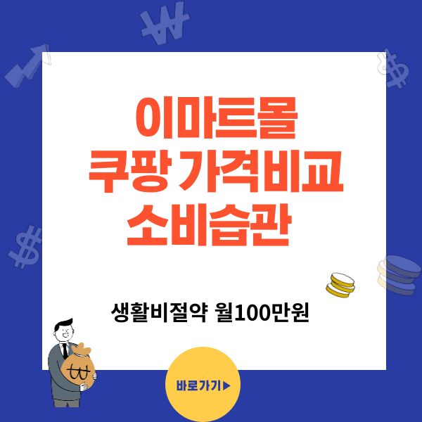 이마트몰 쿠팡 가격 비교하는 소비습관- 결제로 한번더 할인