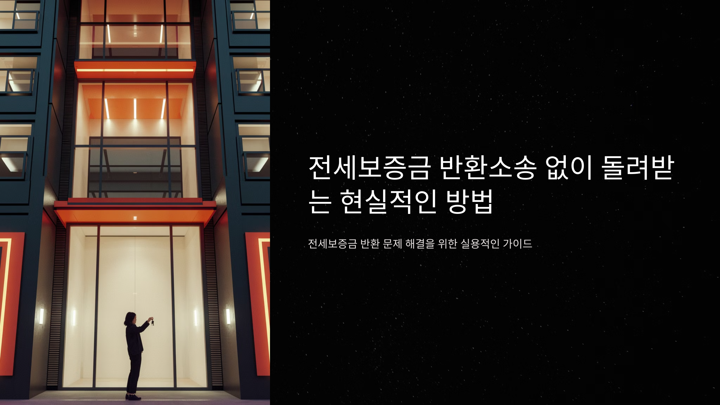 전세보증금 반환소송 없이 돌려받는 현실적인 방법